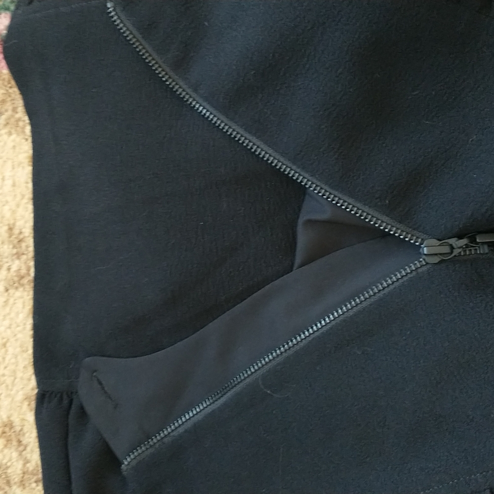 Nanette Lepore pencil skirt ruched trim gathers black slim fit size 6 - Picture 8 of 9